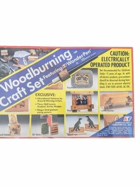 Vintage 1989 ATF Woodburning Craft Set, Electric Wonder Pen, Sealed, New